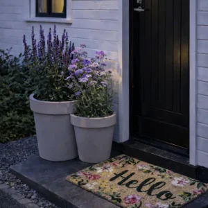 Dørmåtte Hello Flora