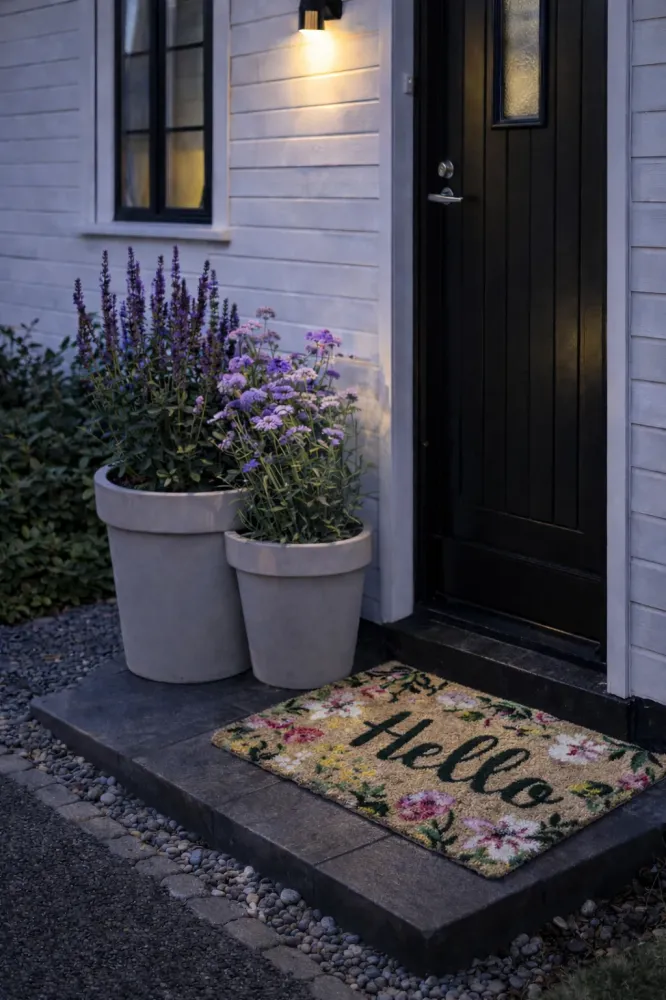 Dørmåtte Hello Flora