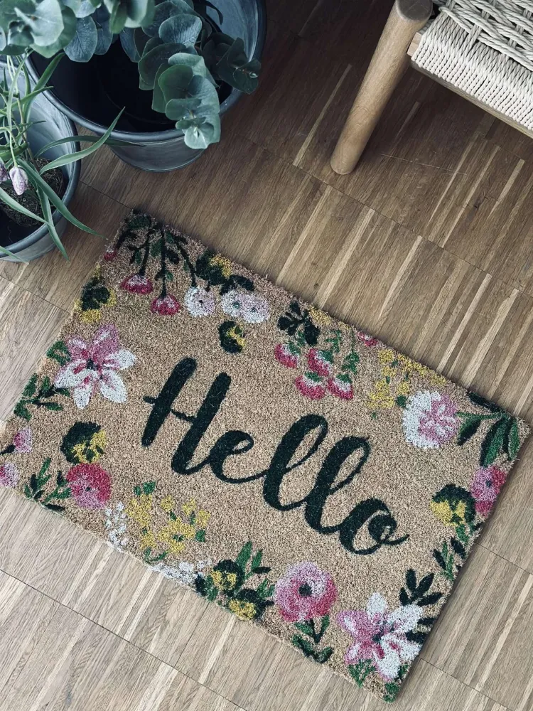 Dørmåtte Hello Flora