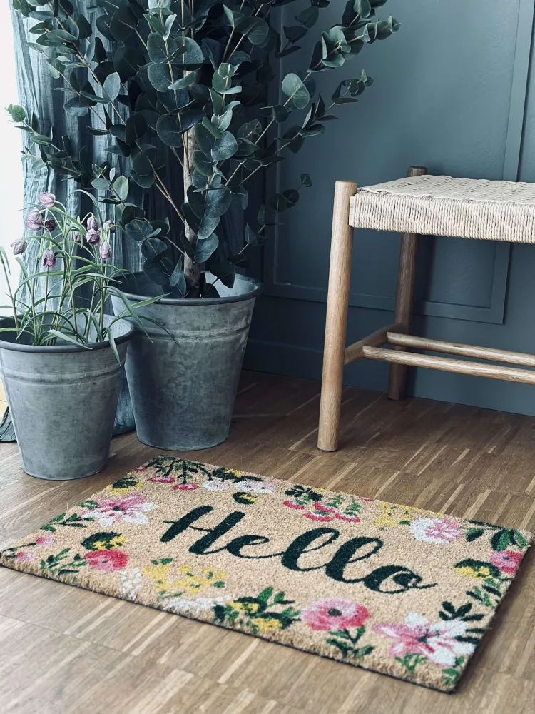 Dørmåtte Hello Flora