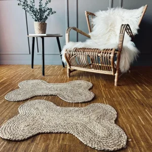 Dørmåtte i jute - Kødben 40x60cm