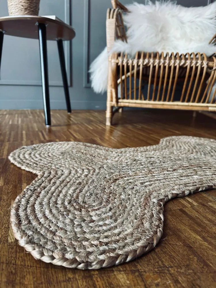 Dørmåtte i jute - Kødben 50x70cm
