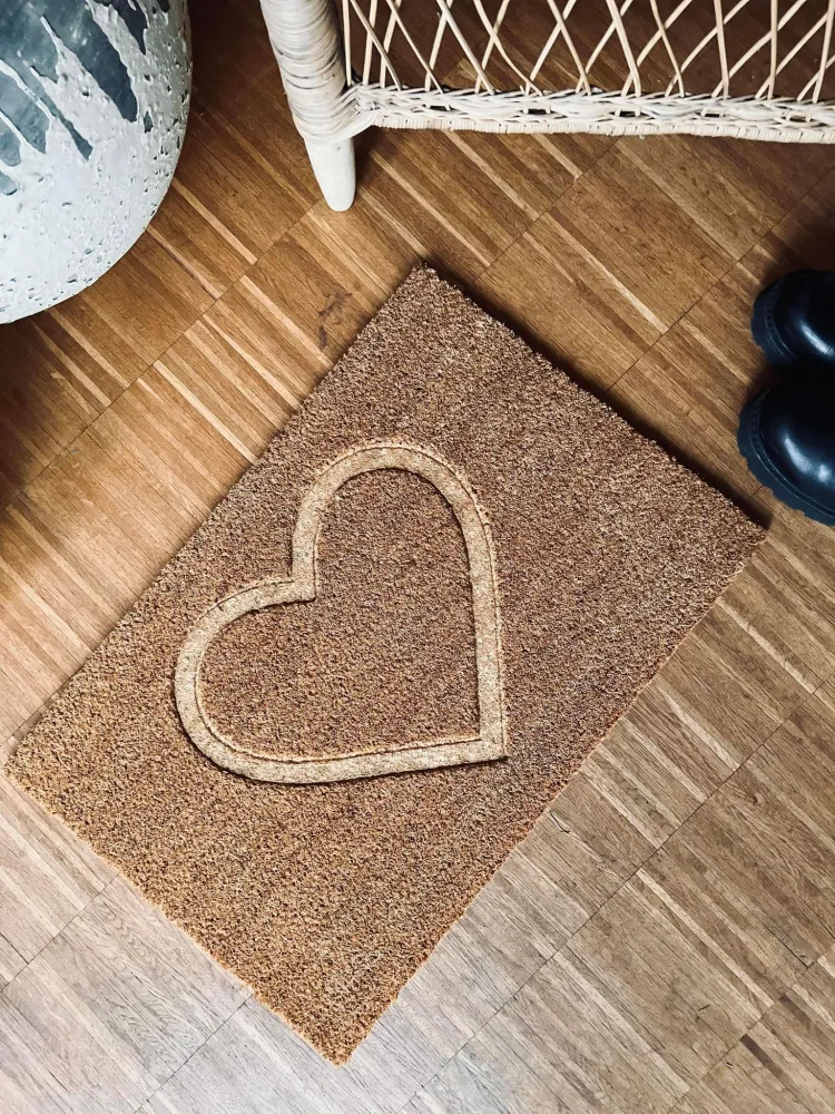 Dørmåtte - Kokos hjerte 40x60