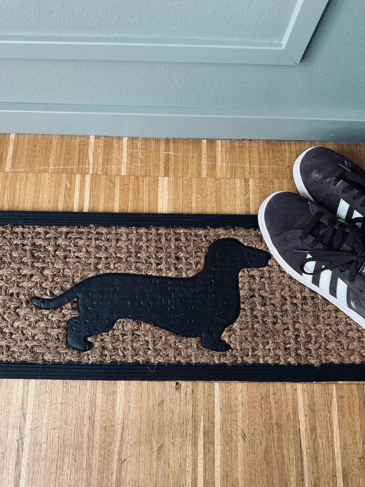 Dørmåtte med hund
