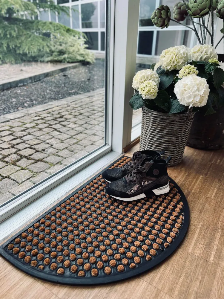 Dørmåtte - Natur DOTS halvmåne