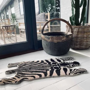 Dørmåtte Zebra kokos