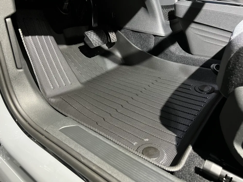VW ID.3 gulvmåttesæt - 3 styk - vandtætte all-weather måtter - gummimåtter Hexolon