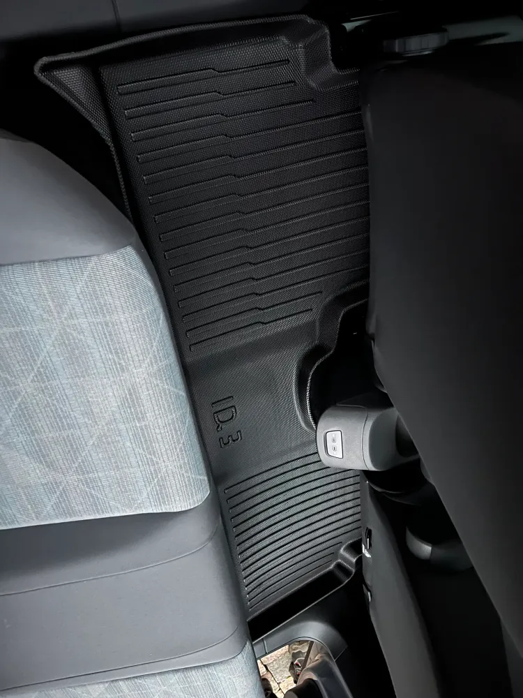 VW ID.3 gulvmåttesæt - 3 styk - vandtætte all-weather måtter - gummimåtter Hexolon