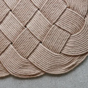 Yōkoso håndflettet dørmåtte i jute; stor