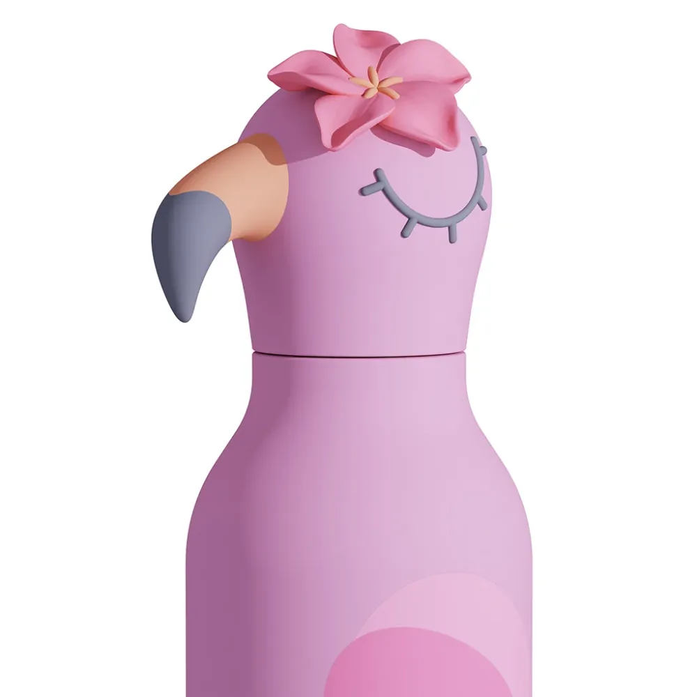 Asobu Bestie Animal termo drikkedunk, 460 ml. - Flamingo