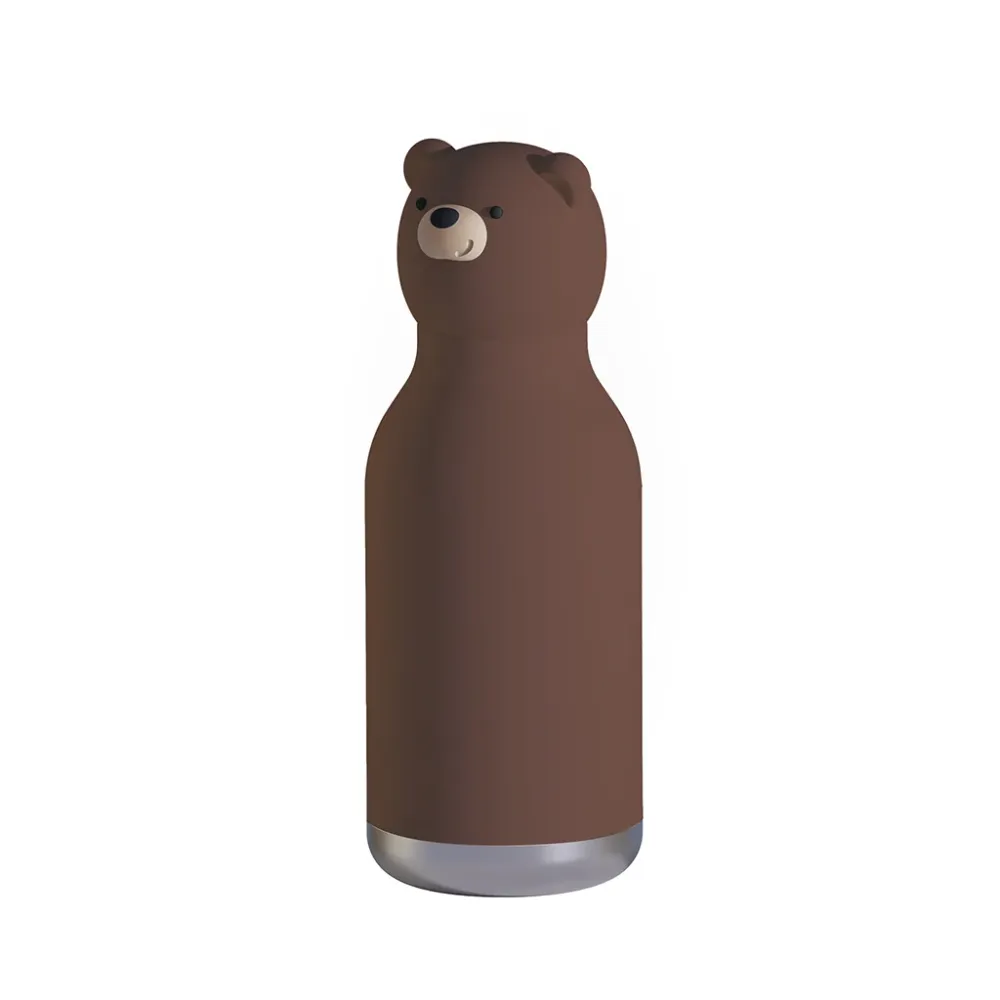Asobu Bestie Animal termo drikkedunk, 460 ml. - Brun bjørn