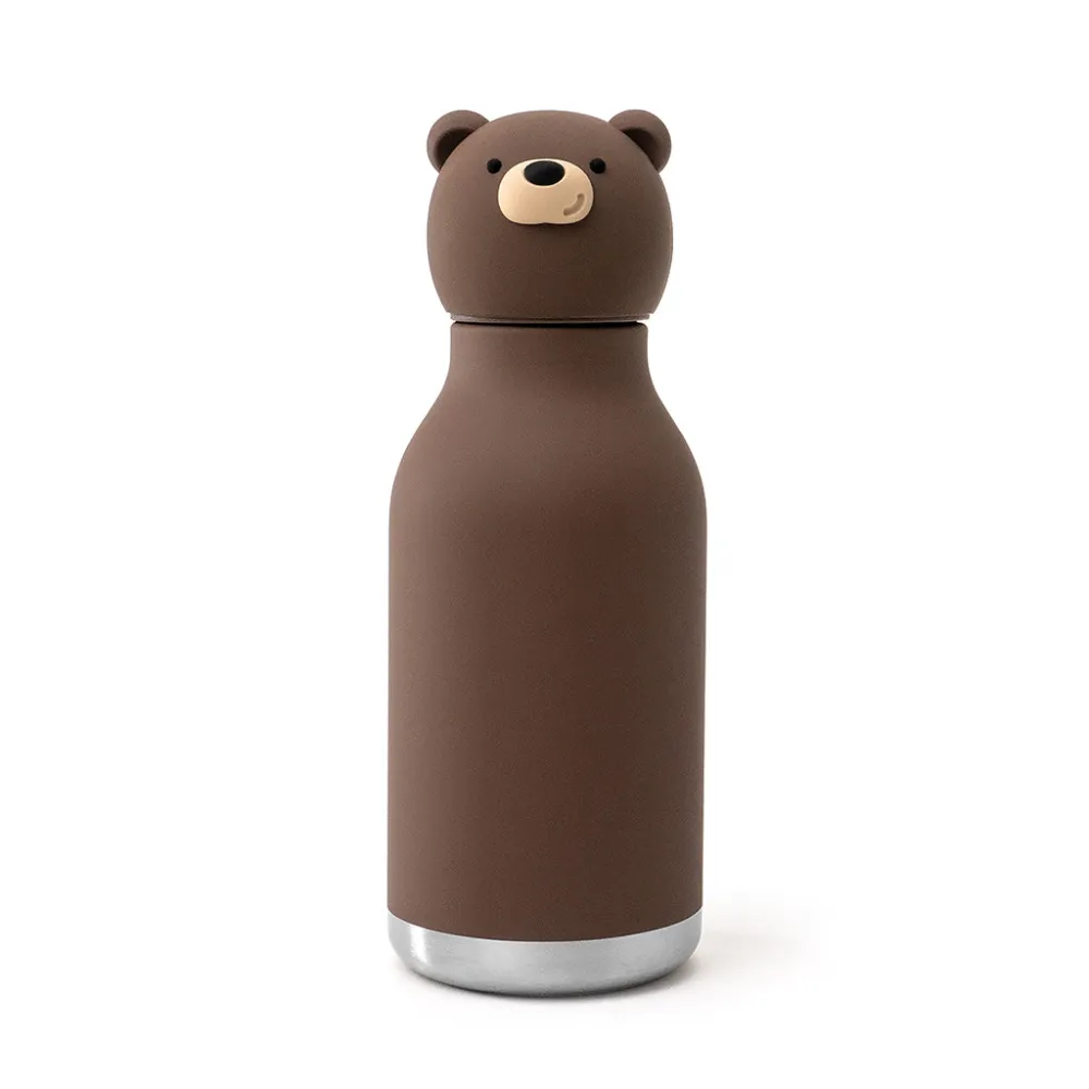 Asobu Bestie Animal termo drikkedunk, 460 ml. - Brun bjørn