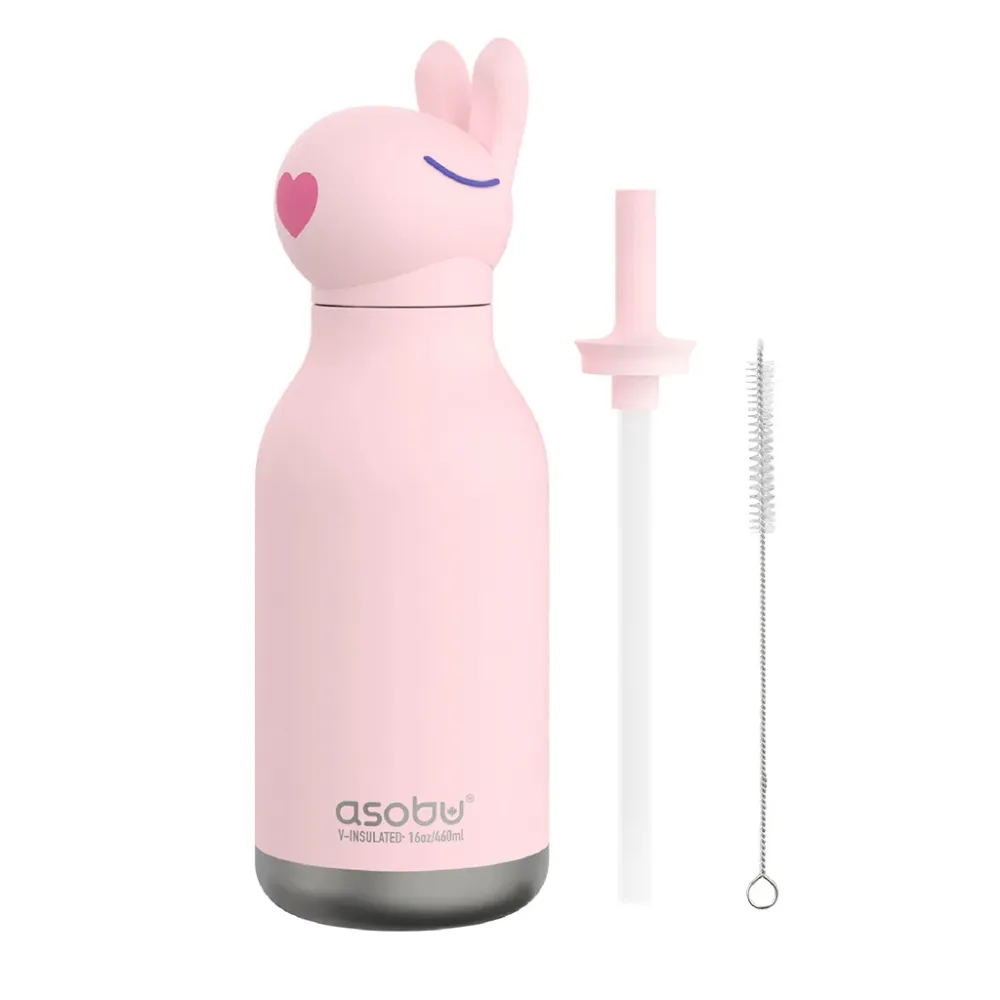 Asobu Bestie Animal termo drikkedunk, 460 ml. - Kanin