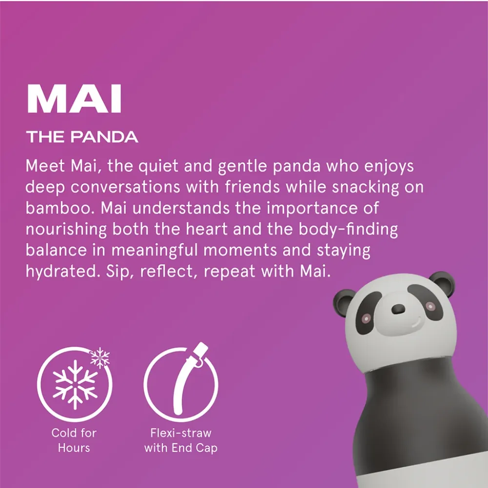 Asobu Bestie Animal termo drikkedunk, 460 ml. - Panda