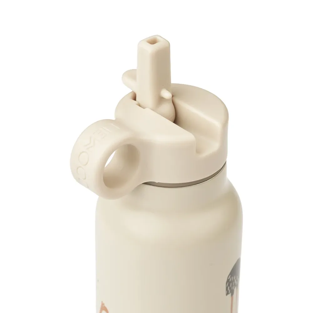 Liewood Falk water bottle, termoflaske 350 ml. - Safari Sandy Mix