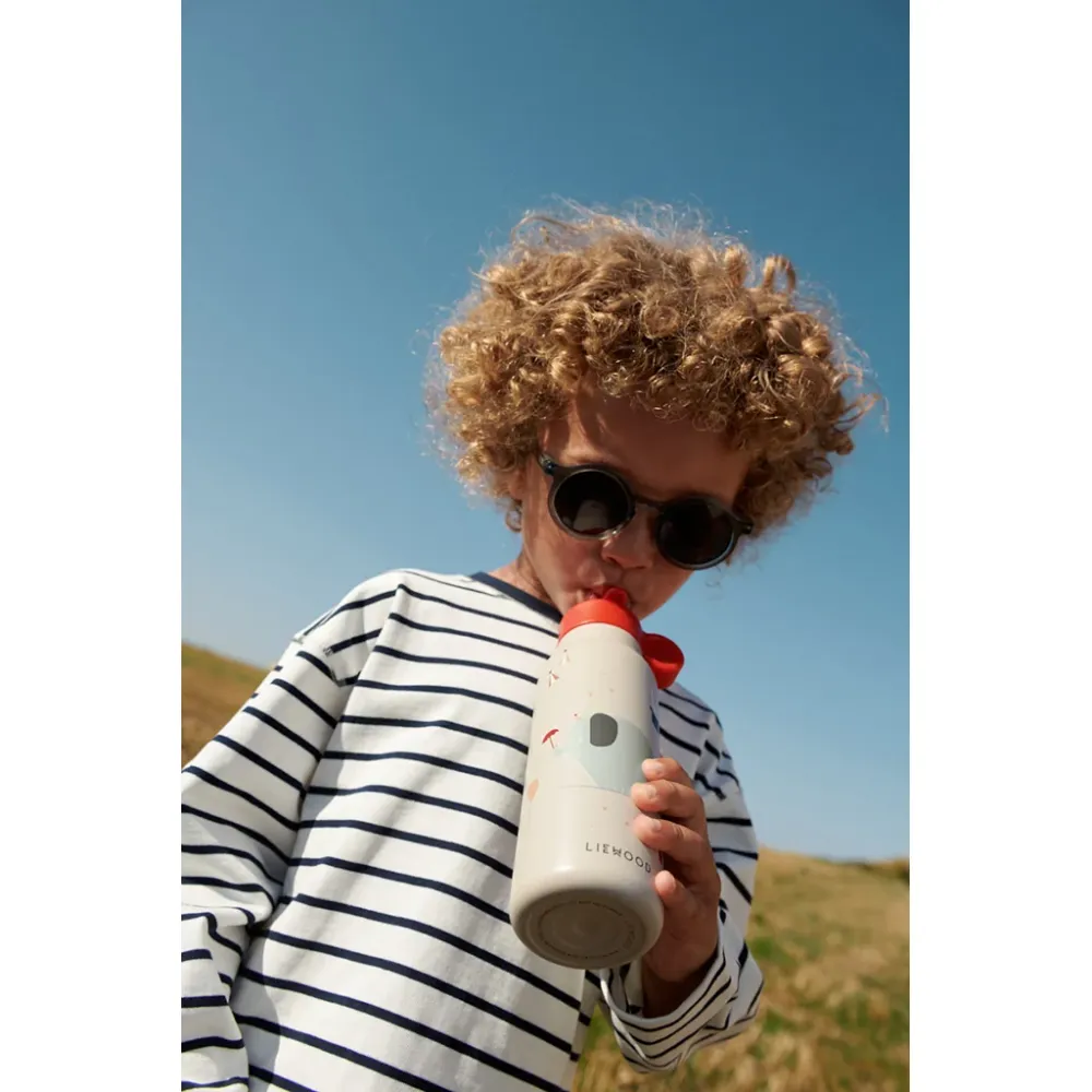Liewood Falk water bottle, termoflaske 350 ml. - Safari Sandy Mix
