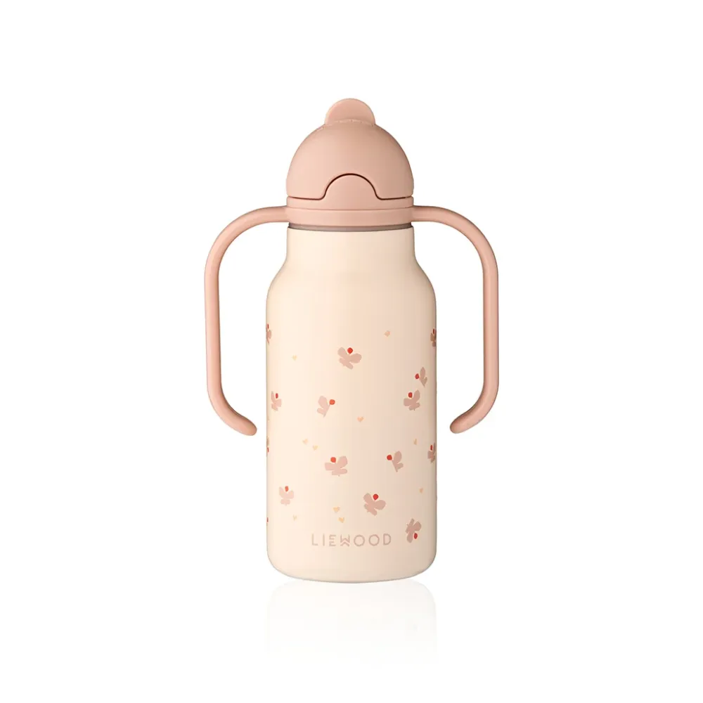 Liewood Kimmie drikkedunk m. håndtag 250 ml. - Mini butterfly/ Apple blossom