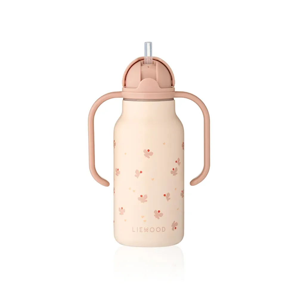 Liewood Kimmie drikkedunk m. håndtag 250 ml. - Mini butterfly/ Apple blossom