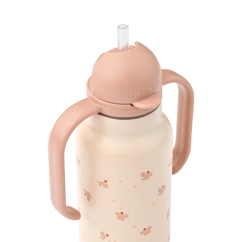 Liewood Kimmie drikkedunk m. håndtag 250 ml. - Mini butterfly/ Apple blossom