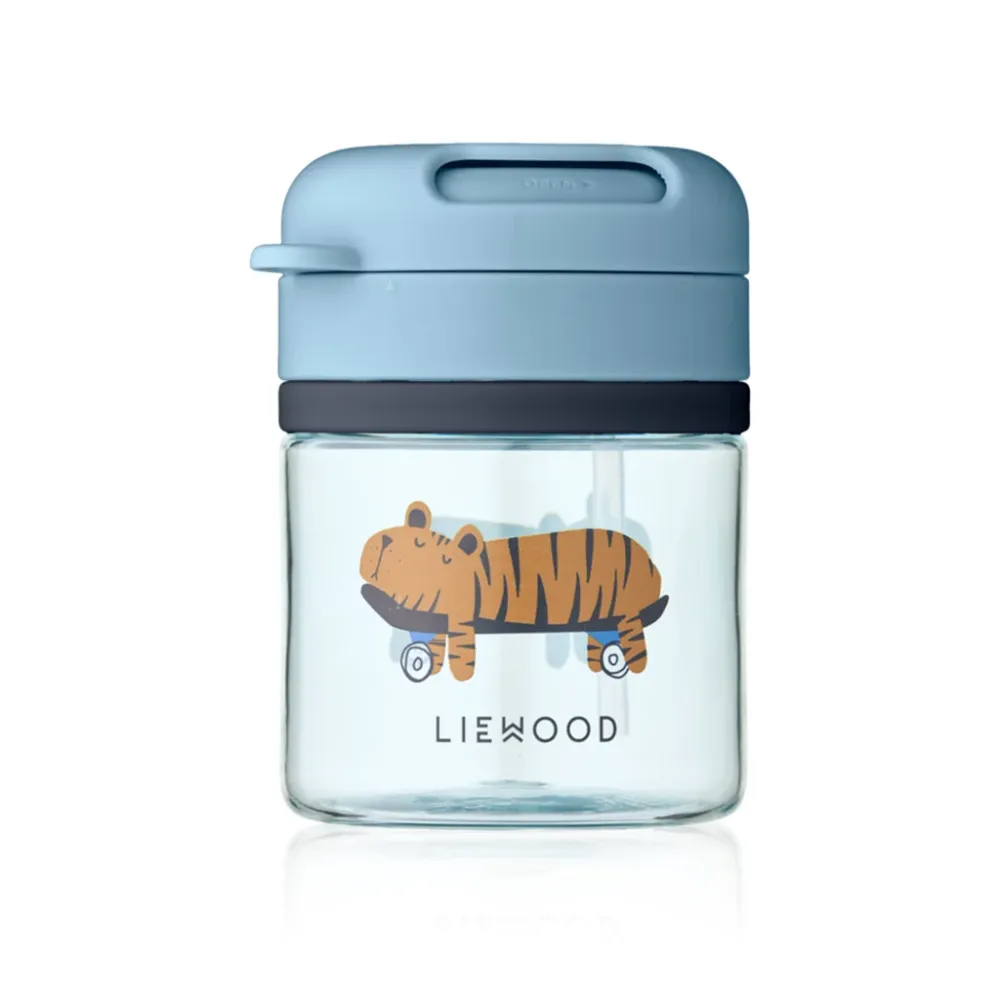 Liewood Pavia Tritan Sugerørskop 280ml, Fun / Beach blue