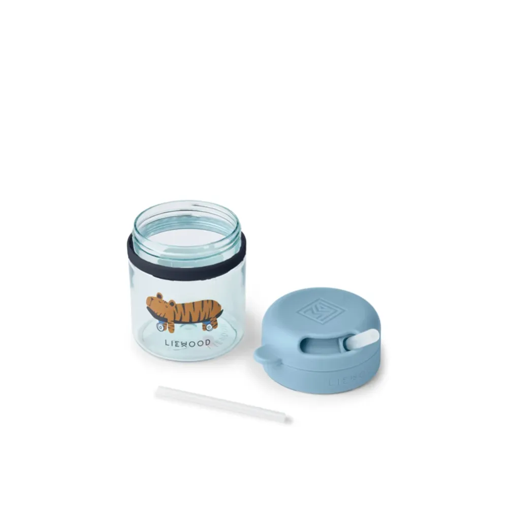 Liewood Pavia Tritan Sugerørskop 280ml, Fun / Beach blue