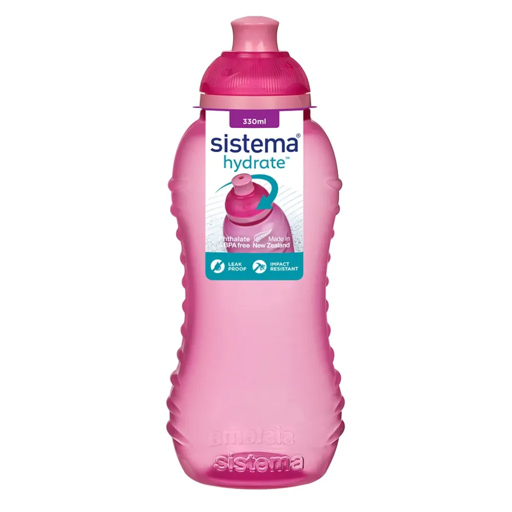 Sistema drikkedunk, Pink/lyserød, 330 ml