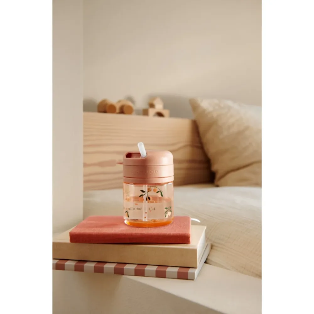 LIEWOOD Peach / Sea Shell Pavia Tritan Straw Kop 280ml