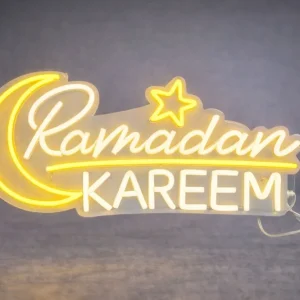 Ramaden Kareem Neon Skilt 40x20cm