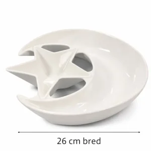 Serverings tallerken Ø:26cm 4,5cm dyb stjerne & måne