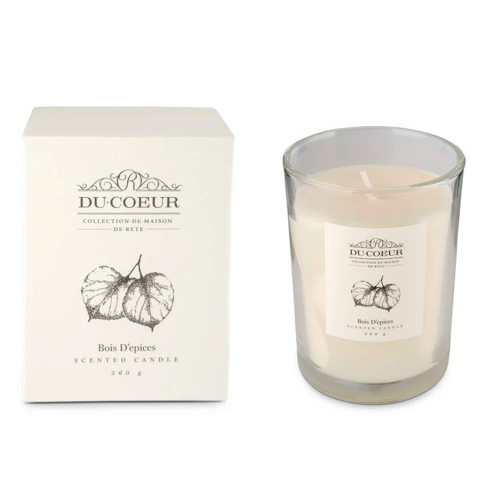 Du Coeur Duftlys Spicy wood - Bois D'epices 260g