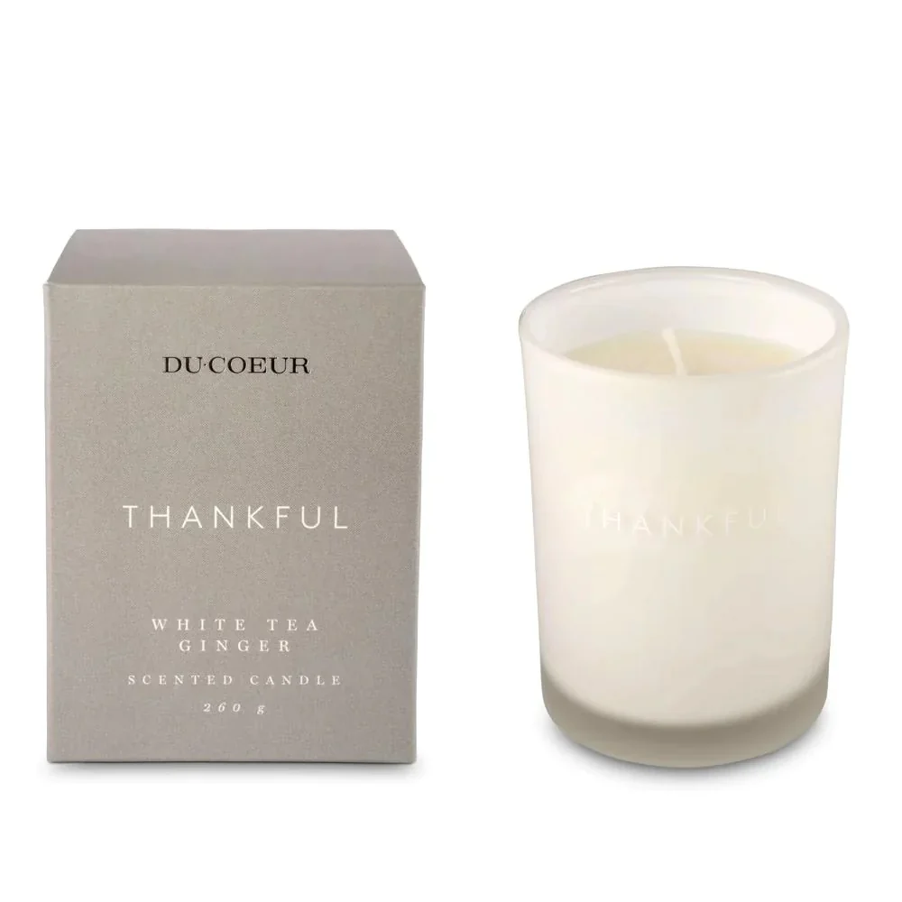 Du Coeur Duftlys White Tea & Ginger 260g