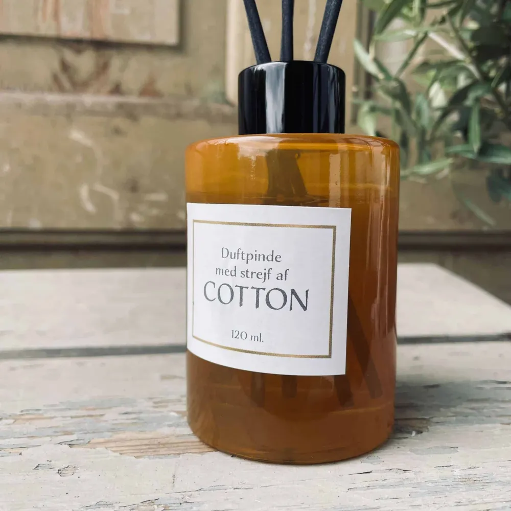 Duftepinde Gul flaske - Cotton 120ml