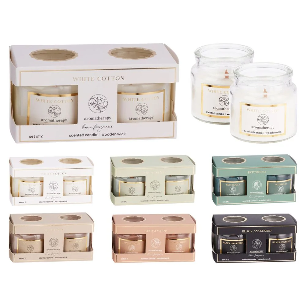 Duftlys 2 stk - assorteret dufte