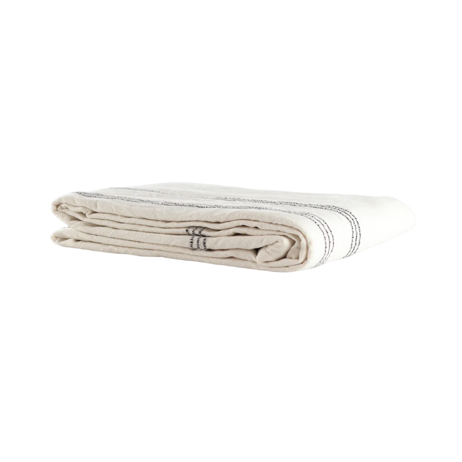 Dug (140x220cm). Beige m. Brun Stribe