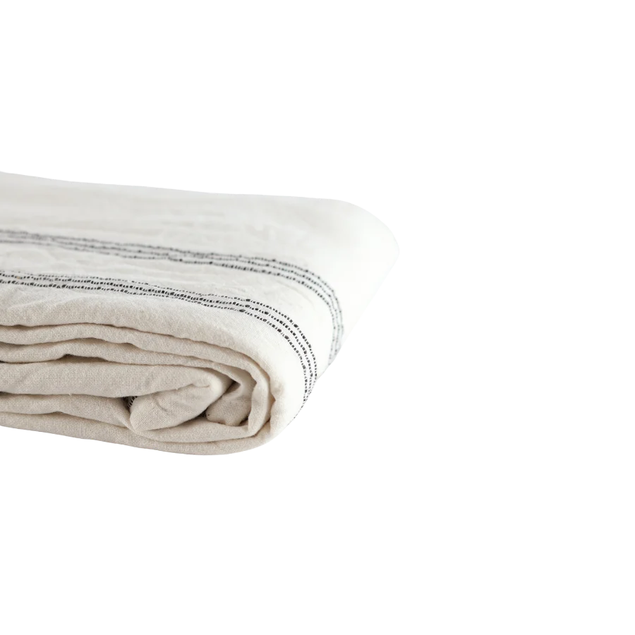 Dug (140x220cm). Beige m. Brun Stribe