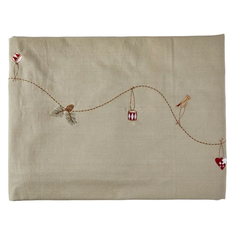 Speedtsberg Juledug med Broderi 140x240cm Bomuld