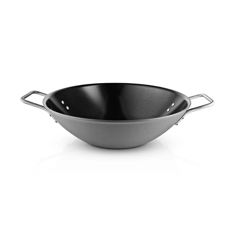 Eva Trio - Grey Line Wok 5 liter - Rustfrit hardened - Slip-Let® belægning