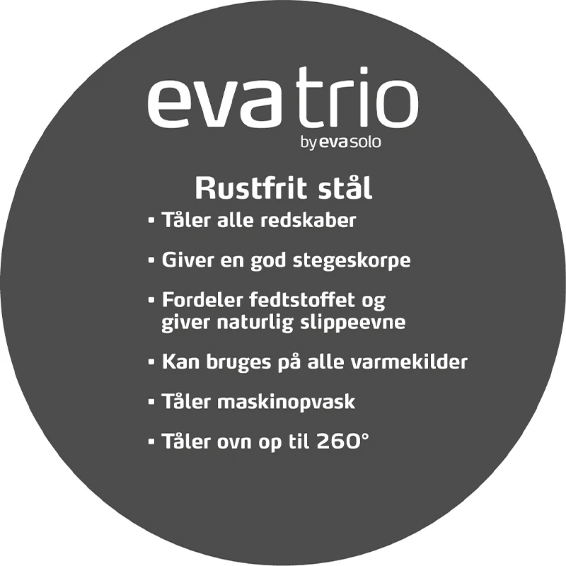 Eva Trio - Wok Rustfrit metal - 32 cm