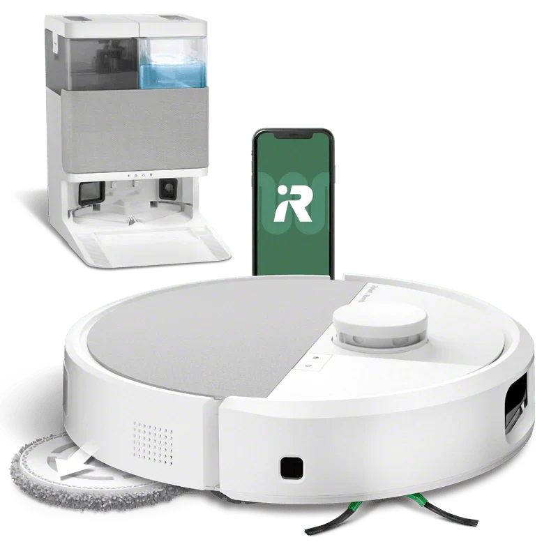iRobot Roomba® Plus 505 Combo-robot + AutoWash ™-dock alabast eller sort Hvid