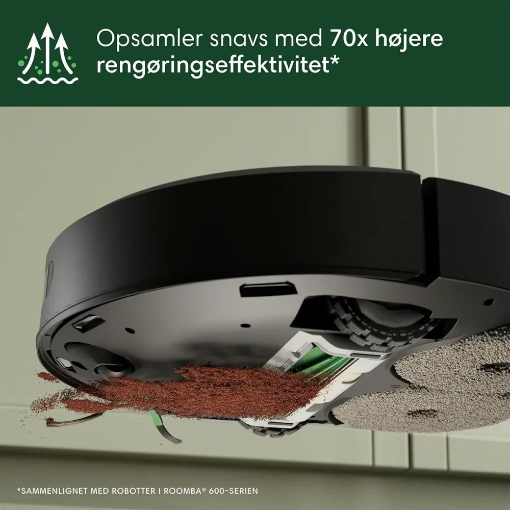 iRobot Roomba® Plus 505 Combo-robot + AutoWash ™-dock alabast eller sort Hvid