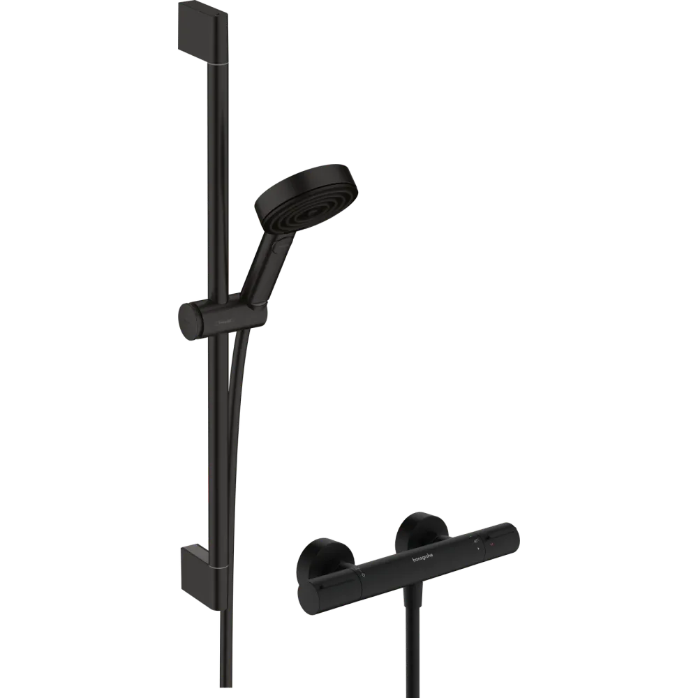 Hansgrohe Pulsify Select S Brusesystem 105 3jet Relaxation EcoSmart med termostat Ecostat Element og bruserstang 65 cm - m...
