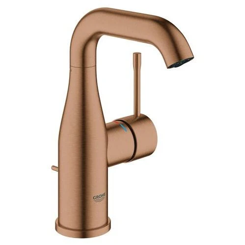 Grohe Essence New M size håndvaskarmatur m/bundventil - børstet varm sunset