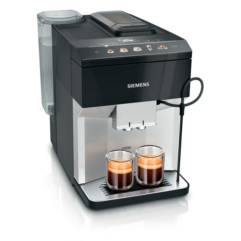 Siemens EQ500 fuldautomatisk kaffemaskine piano charcoal
