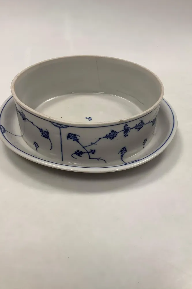 Antik Royal Copenhagen Musselmalet Riflet underdel til en Isklokke eller?