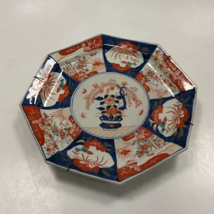 Kinesisk Imari Ottekantet fad Måler 28,5cm / 11.22 inch
