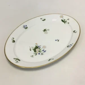 Royal Copenhagen Bellis og Følfod Stort ovalt fad No 9011