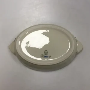 Royal Copenhagen Creme Svejfet med Guld (Stel 1235) Fad No 1702