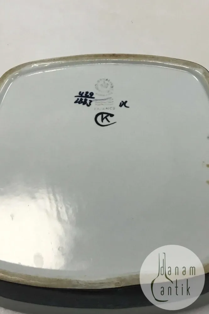 Royal Copenhagen Fajance Skål med blå dekoration No 429/2883