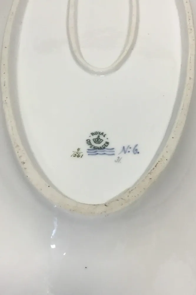 Royal Copenhagen Fuld Saksisk Blomst Fiskefad No 1561