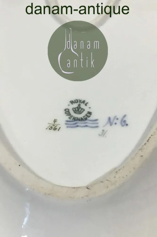 Royal Copenhagen Fuld Saksisk Blomst Fiskefad No 1561